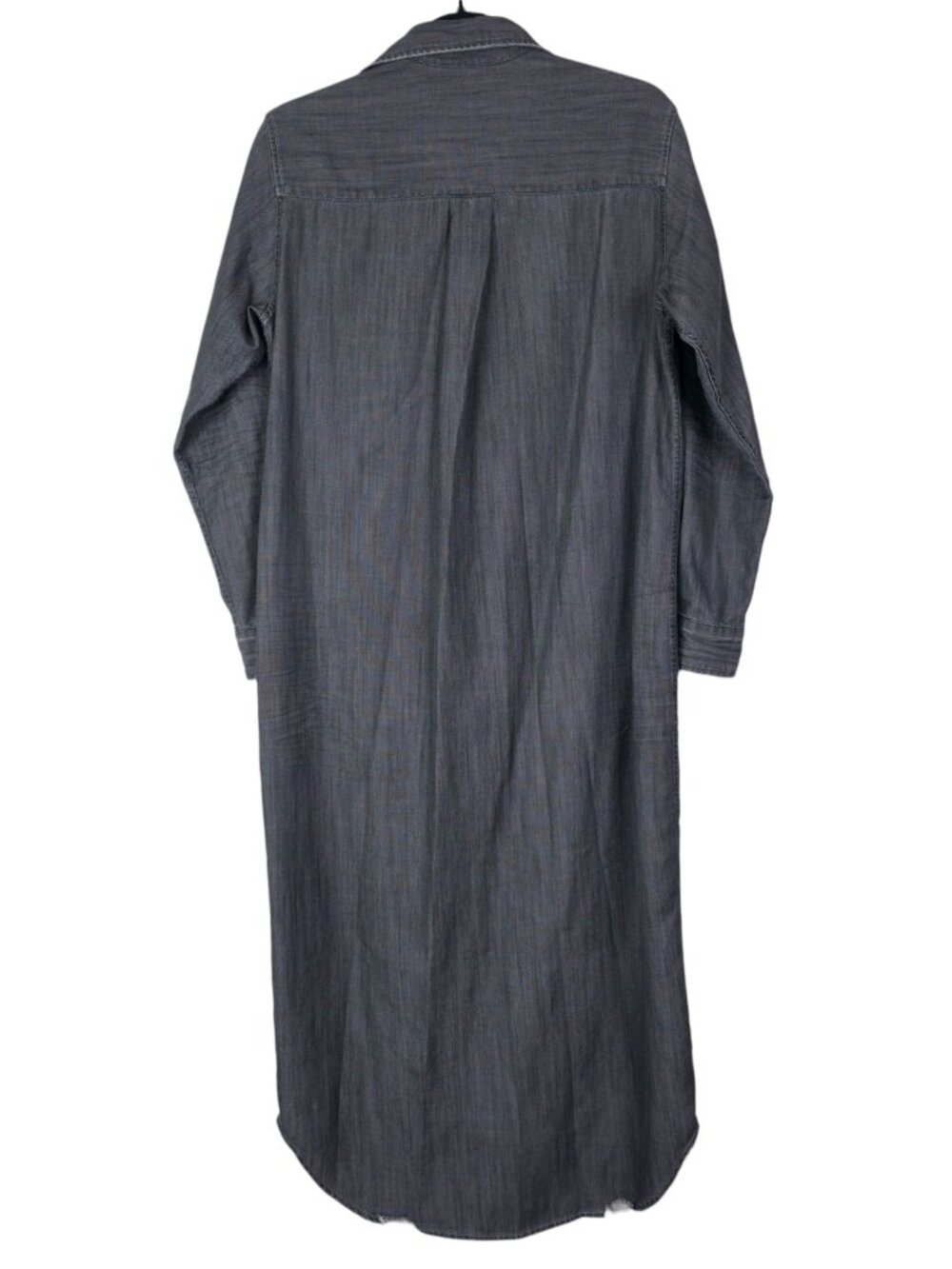 Frank & Eileen Rory Grey Washed Black Famous Denim Maxi Shirtdress Size XS - Picture 7 of 8